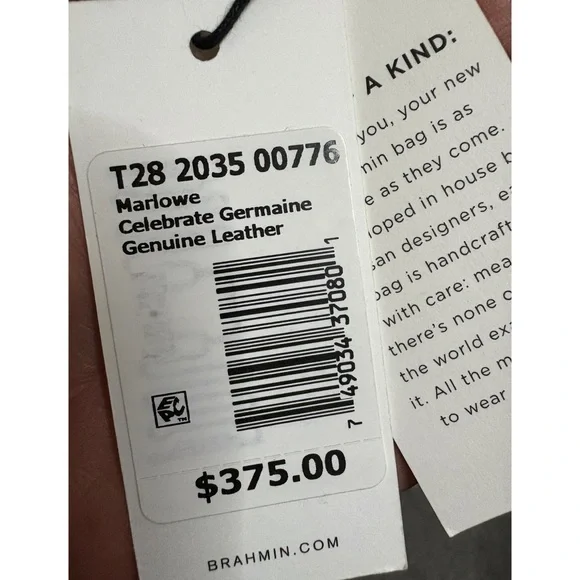 NWT**Brahmin Marlowe -Celebrate Germaine Large Bucket Bag**HTF**Metallic Accents - Picture 11 of 12